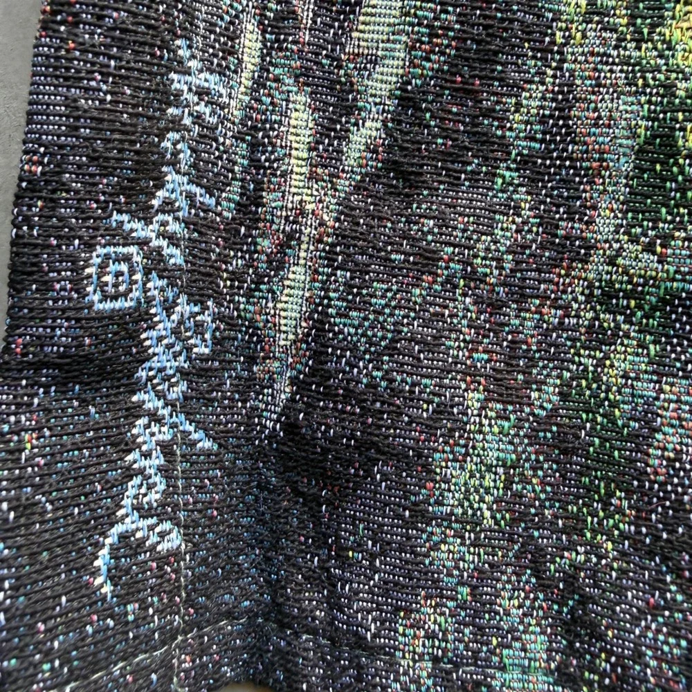 Nicky Boehm Stonehedge Bridge Wall Hanging Tapestry Woven Art with‎ Wooden Rods